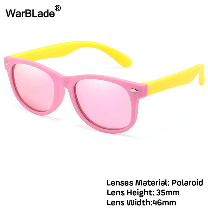 WarBlade New Kids Polarized Sunglasses TR90 Boys Girls Sun Glasses Silicone Safety Glasses Gift For Children Baby UV400 Eyewear