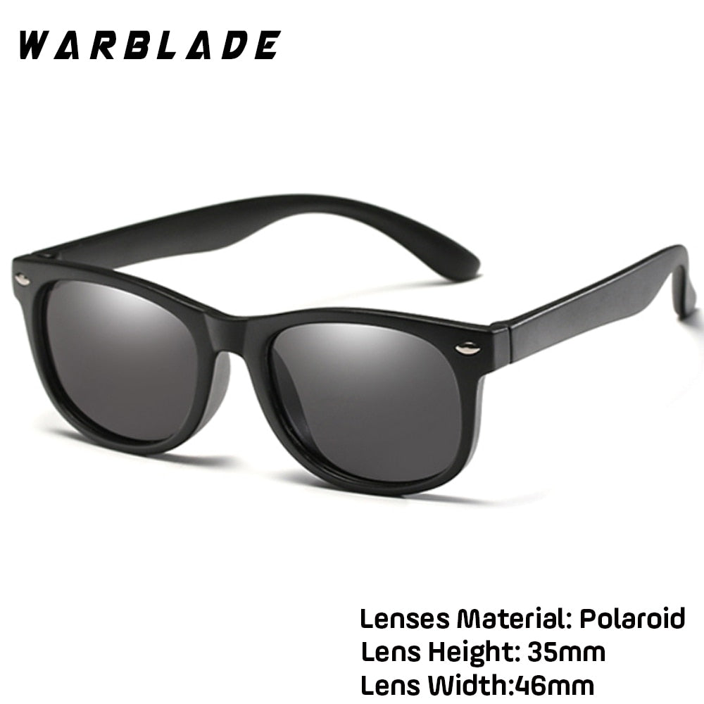 WarBlade New Kids Polarized Sunglasses TR90 Boys Girls Sun Glasses Silicone Safety Glasses Gift For Children Baby UV400 Eyewear