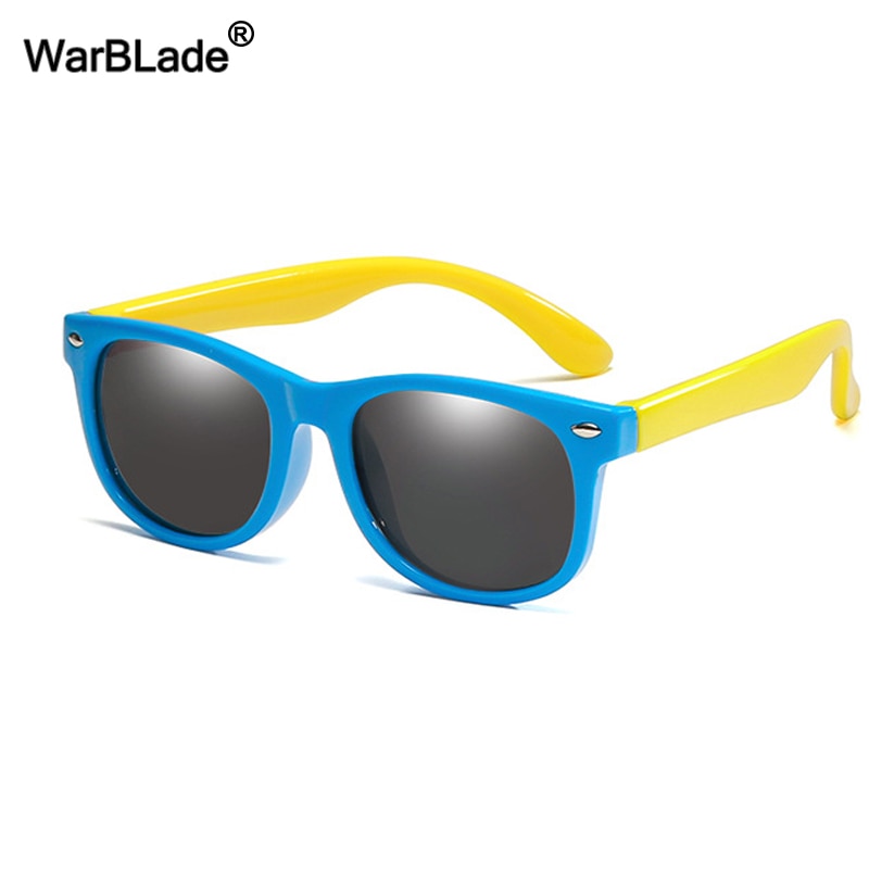 WarBlade New Kids Polarized Sunglasses TR90 Boys Girls Sun Glasses Silicone Safety Glasses Gift For Children Baby UV400 Eyewear