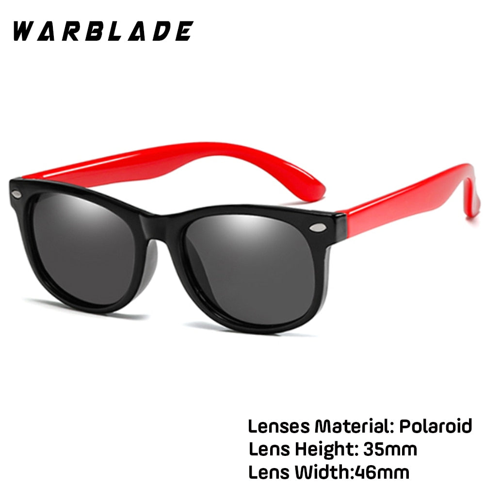 WarBlade New Kids Polarized Sunglasses TR90 Boys Girls Sun Glasses Silicone Safety Glasses Gift For Children Baby UV400 Eyewear