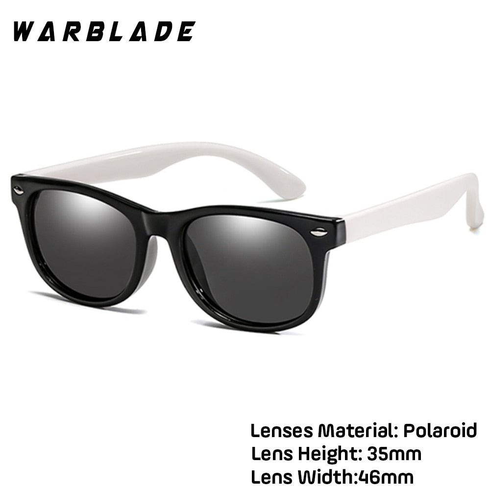 WarBlade New Kids Polarized Sunglasses TR90 Boys Girls Sun Glasses Silicone Safety Glasses Gift For Children Baby UV400 Eyewear
