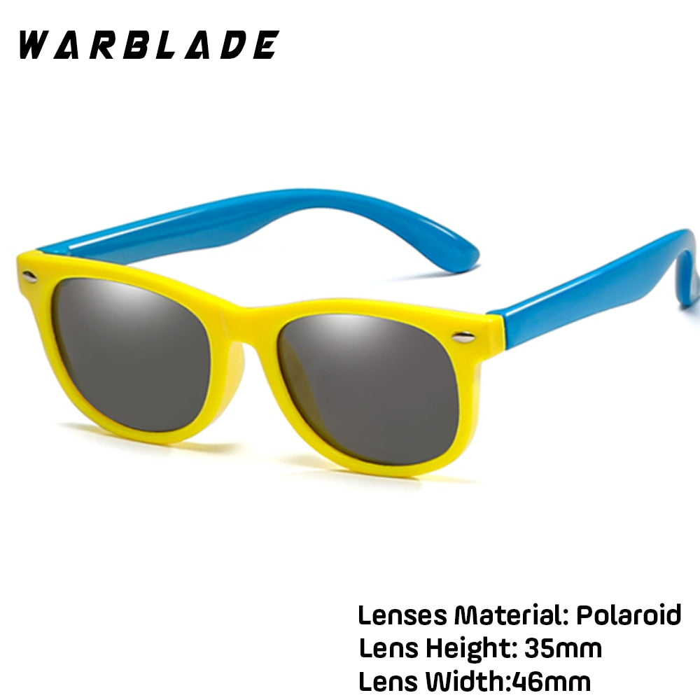 WarBlade New Kids Polarized Sunglasses TR90 Boys Girls Sun Glasses Silicone Safety Glasses Gift For Children Baby UV400 Eyewear