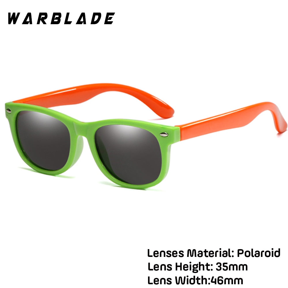 WarBlade New Kids Polarized Sunglasses TR90 Boys Girls Sun Glasses Silicone Safety Glasses Gift For Children Baby UV400 Eyewear