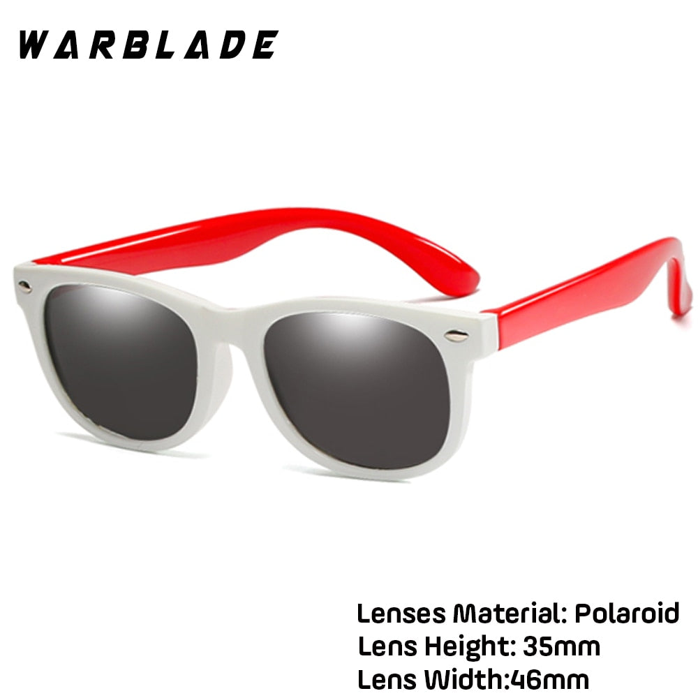 WarBlade New Kids Polarized Sunglasses TR90 Boys Girls Sun Glasses Silicone Safety Glasses Gift For Children Baby UV400 Eyewear