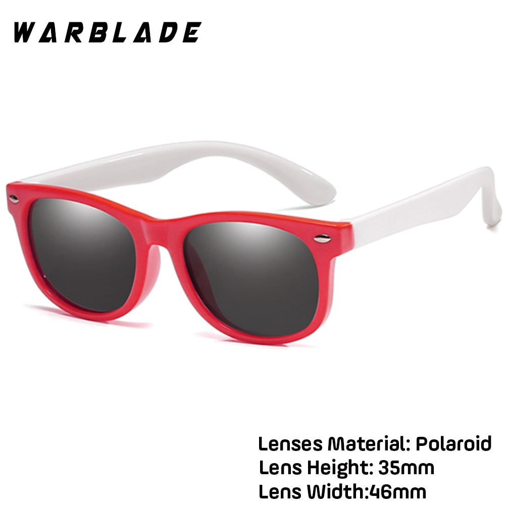 WarBlade New Kids Polarized Sunglasses TR90 Boys Girls Sun Glasses Silicone Safety Glasses Gift For Children Baby UV400 Eyewear
