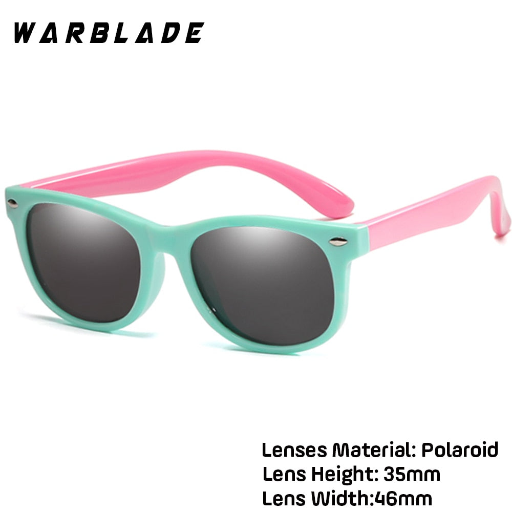 WarBlade New Kids Polarized Sunglasses TR90 Boys Girls Sun Glasses Silicone Safety Glasses Gift For Children Baby UV400 Eyewear