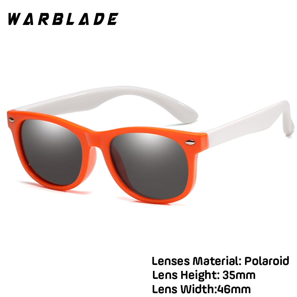 WarBlade New Kids Polarized Sunglasses TR90 Boys Girls Sun Glasses Silicone Safety Glasses Gift For Children Baby UV400 Eyewear