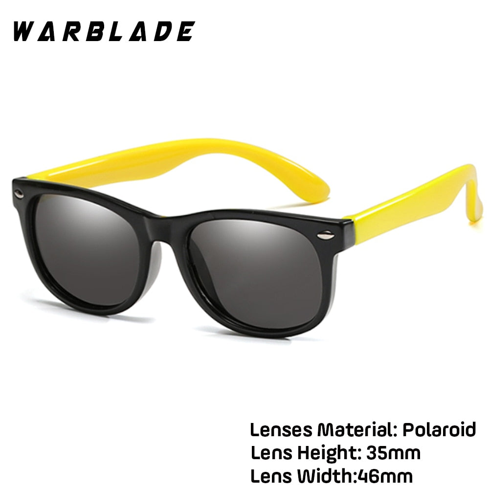WarBlade New Kids Polarized Sunglasses TR90 Boys Girls Sun Glasses Silicone Safety Glasses Gift For Children Baby UV400 Eyewear
