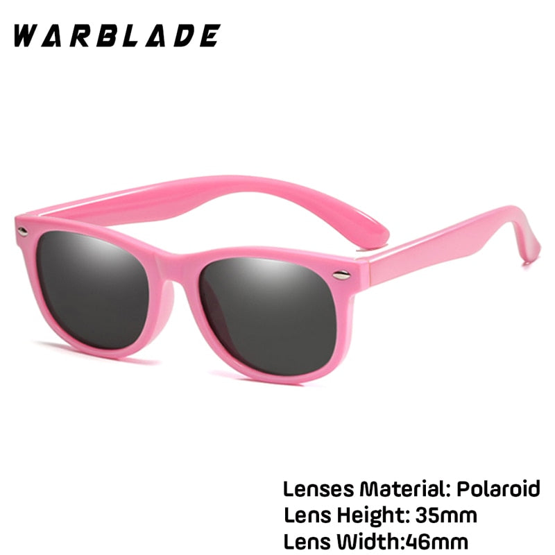 WarBlade New Kids Polarized Sunglasses TR90 Boys Girls Sun Glasses Silicone Safety Glasses Gift For Children Baby UV400 Eyewear