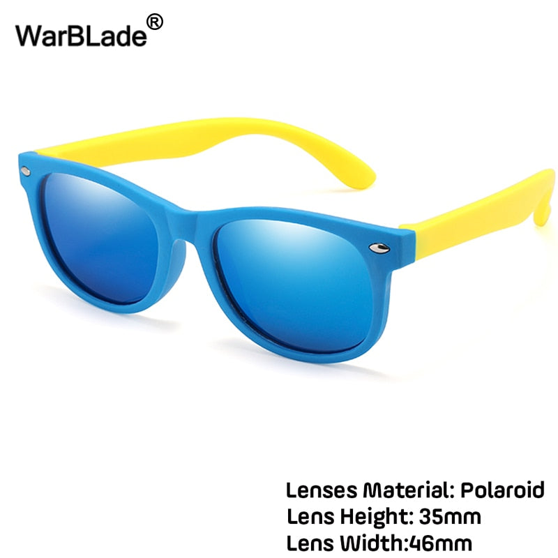 WarBlade New Kids Polarized Sunglasses TR90 Boys Girls Sun Glasses Silicone Safety Glasses Gift For Children Baby UV400 Eyewear