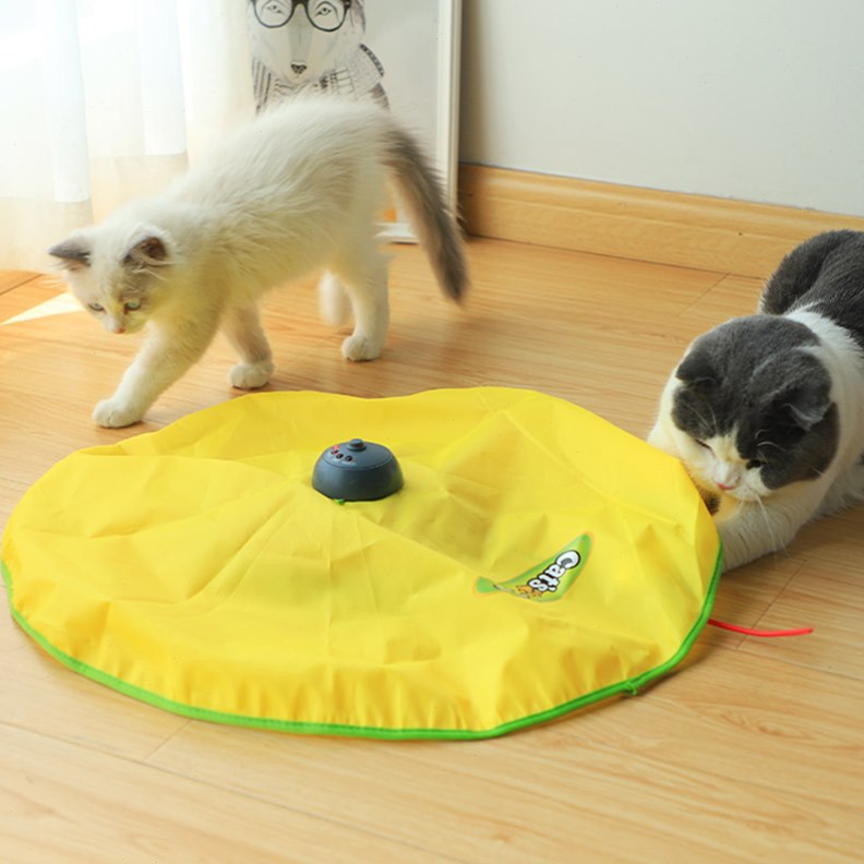 Pet Cat Automatically Amuse Cat Stick Self-hi Turntable Electric Cat Toy Relieve Boredom Kitten Toy Cat Supplies