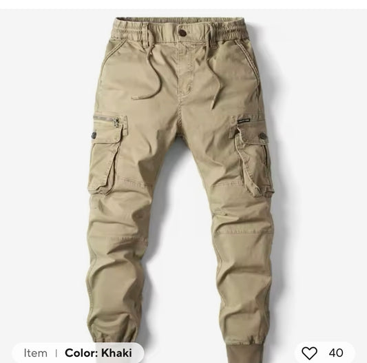 Khaki cargo pants