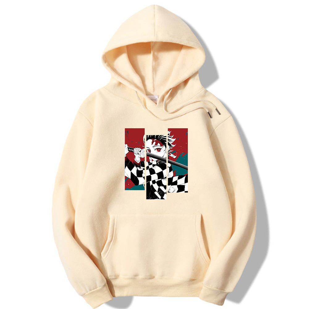 Anime Print Men's And Women's Hoodies Harajuku Street Fashion Hooded Sweatshirt