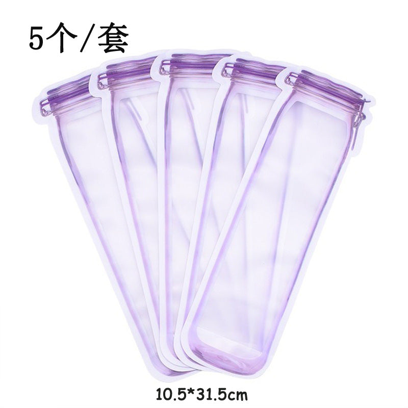 Household food preservation Ziploc bag Mason bottle special-shaped ziploc bag preservation moisture-proof portable sealing pocket free combination