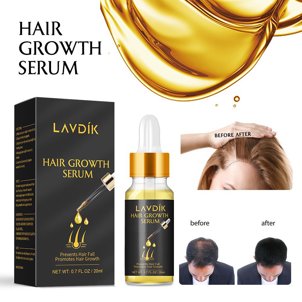 Cross-border LAVDIK Hair Essence HAIR GROWTH Care Essential Oil OEM Processing