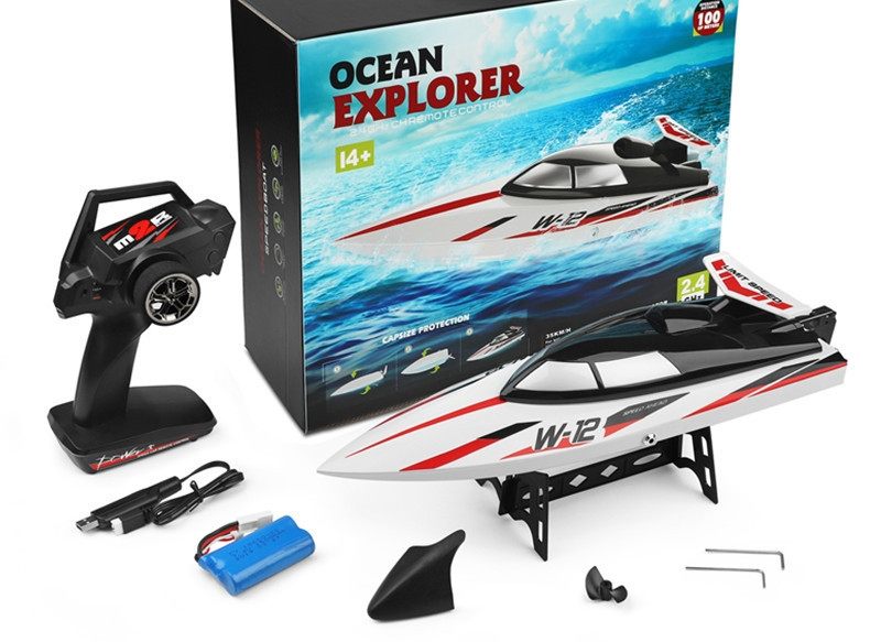 High Simulation Remote Control Ship Model Wireless High Speed 2.4G Remote Control Ship Anti-rolling Remote Control Speedboat