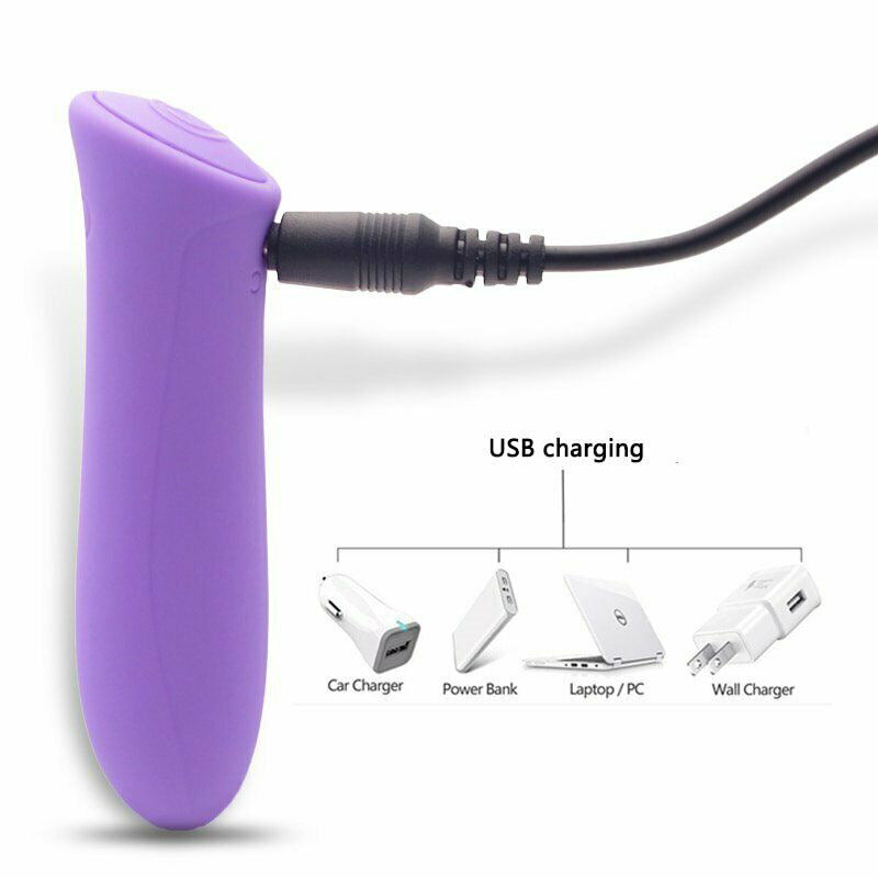 Silicone vibrator massage bullet charging vibrator bullet USB charging silicone fun jump egg