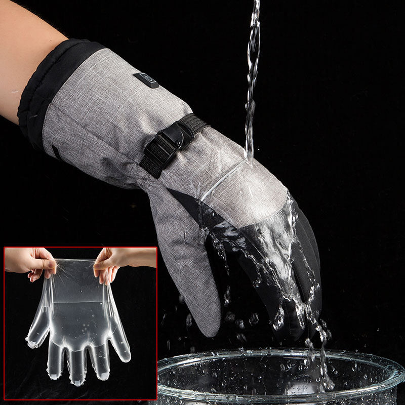 Outdoor cold and warm three-speed thermostat gloves