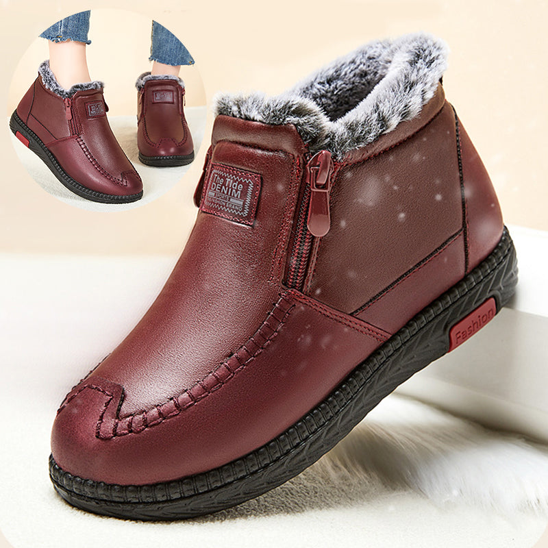 Plush Ankle Boots Winter Warm Shoes Gift For Mom Snow Boots Women