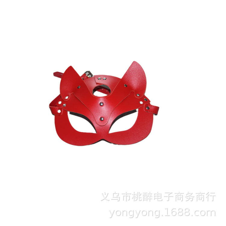 New adult PU leather Fox eye mask fun mask cosplay dance mask wholesale trade