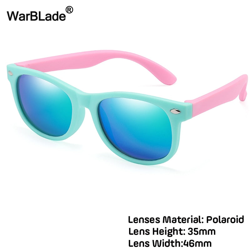 WarBlade New Kids Polarized Sunglasses TR90 Boys Girls Sun Glasses Silicone Safety  Glasses Gift For Children Baby UV400 Eyewear