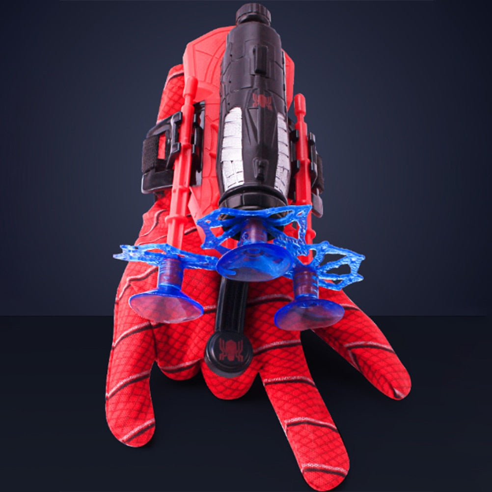 Marvel Spiderman Figure Toy Kids Plastic Cosplay Glove Launcher Set Hero Launcher Wrist Toy Set Funny Toys Boy Children's Gift