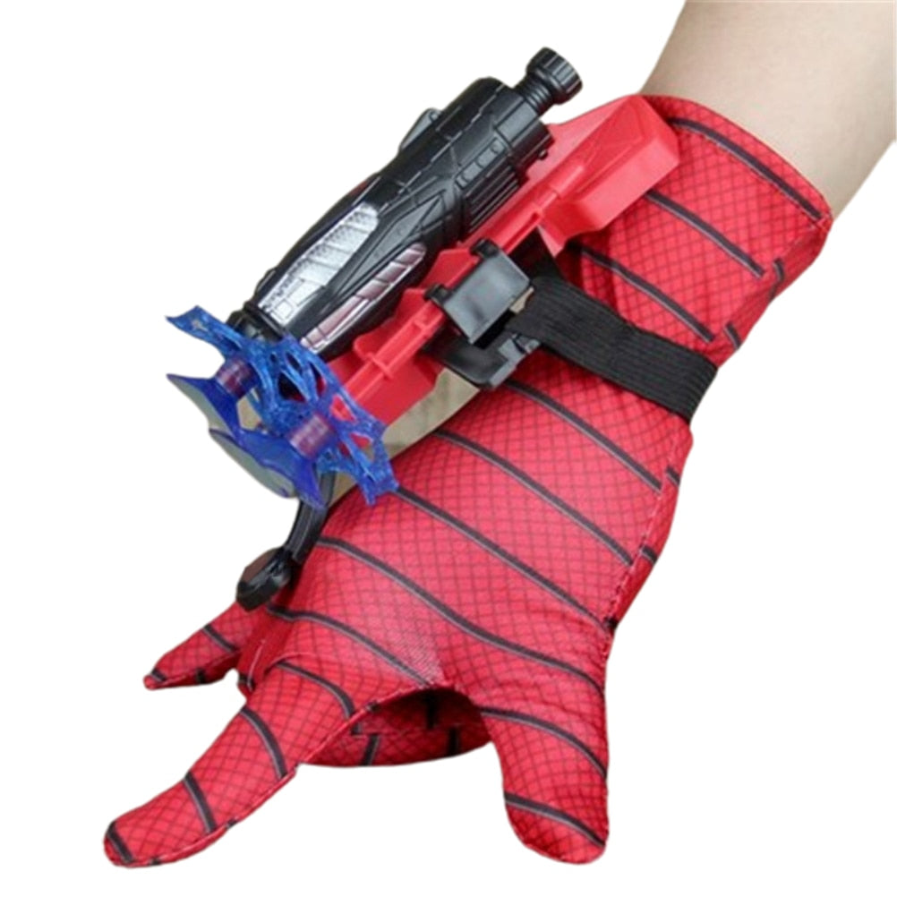 Marvel Spiderman Figure Toy Kids Plastic Cosplay Glove Launcher Set Hero Launcher Wrist Toy Set Funny Toys Boy Children's Gift