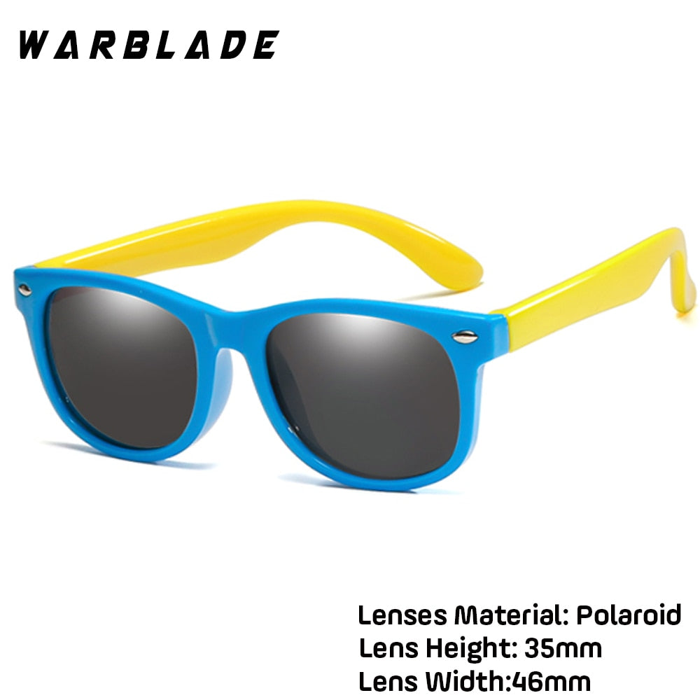 WarBlade New Kids Polarized Sunglasses TR90 Boys Girls Sun Glasses Silicone Safety  Glasses Gift For Children Baby UV400 Eyewear