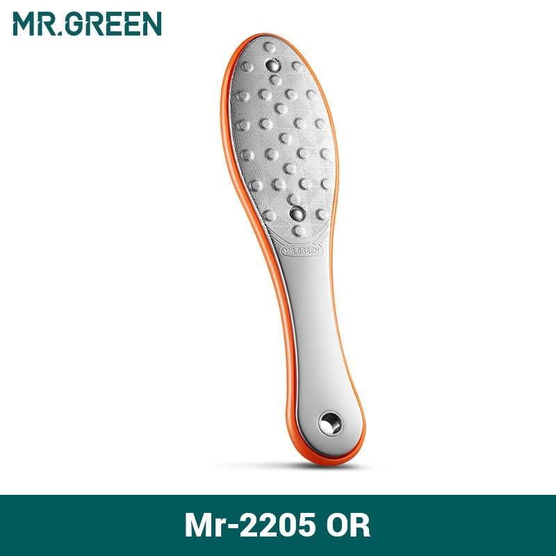 MR.GREEN Pedicure Foot Care Tools Foot File Rasps Callus Dead Foot Skin Care Remover Sets Stainless Steel Professional Two Sides