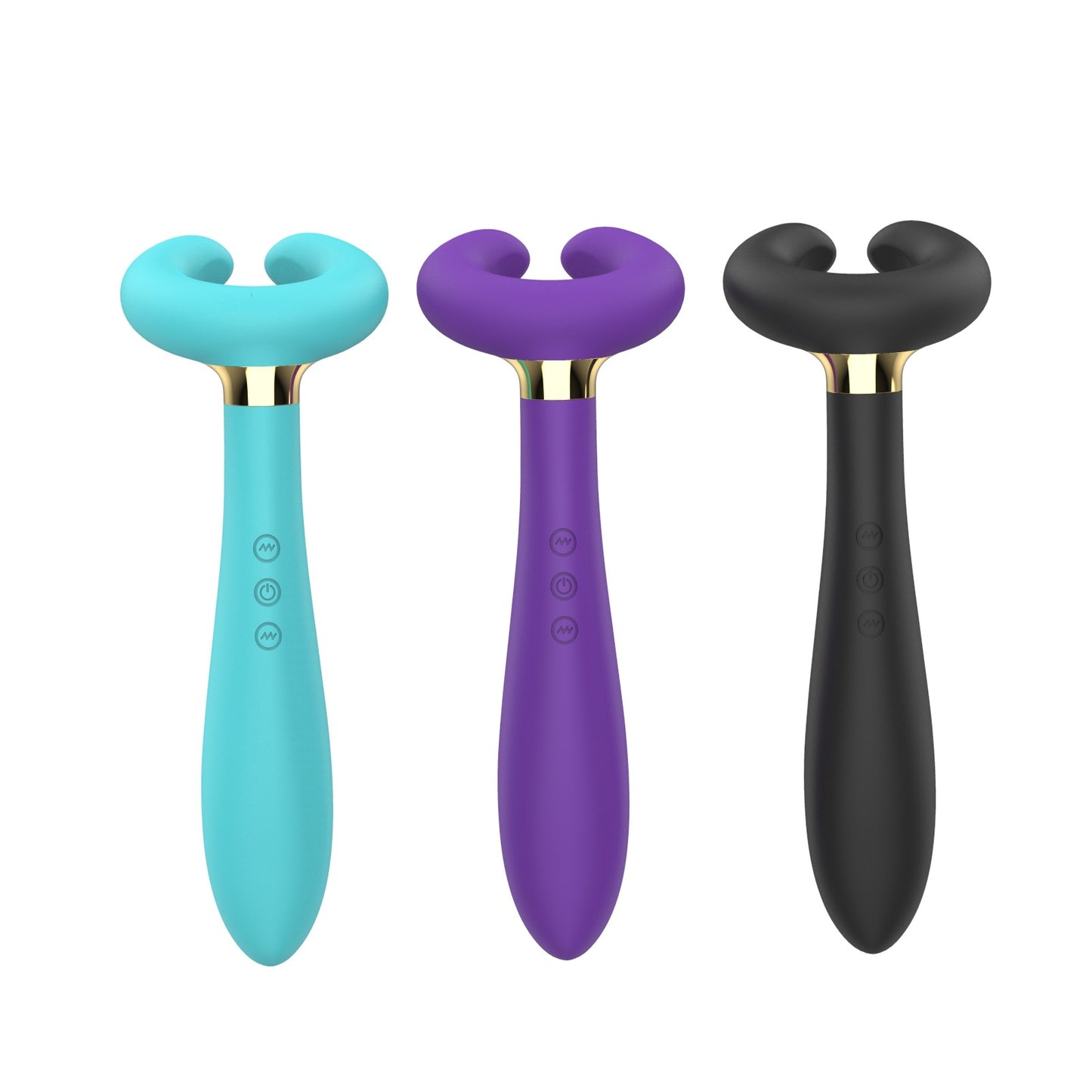 Orissi Magnetic Rechargeable C-Shaped Three-Headed Vibrator