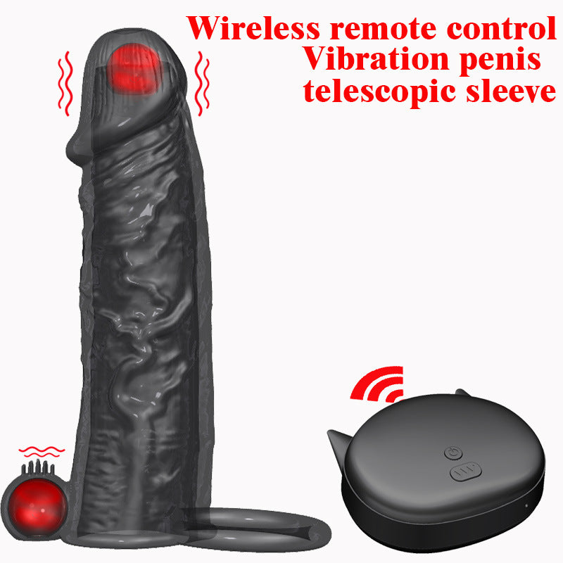 OMOBO Wireless Remote Control Charging Finger Sleeve 10 Frequency Vibrator Male Chastity Cock Ring Penis Vibrator Ring