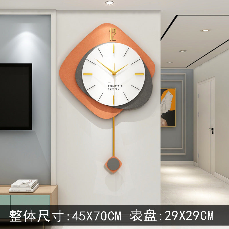 Clock Wall Clock Living Room Simple Modern Home Decoration Creative Net Red Wall Watch European Light Luxury Clock Shaking Sound Explosion