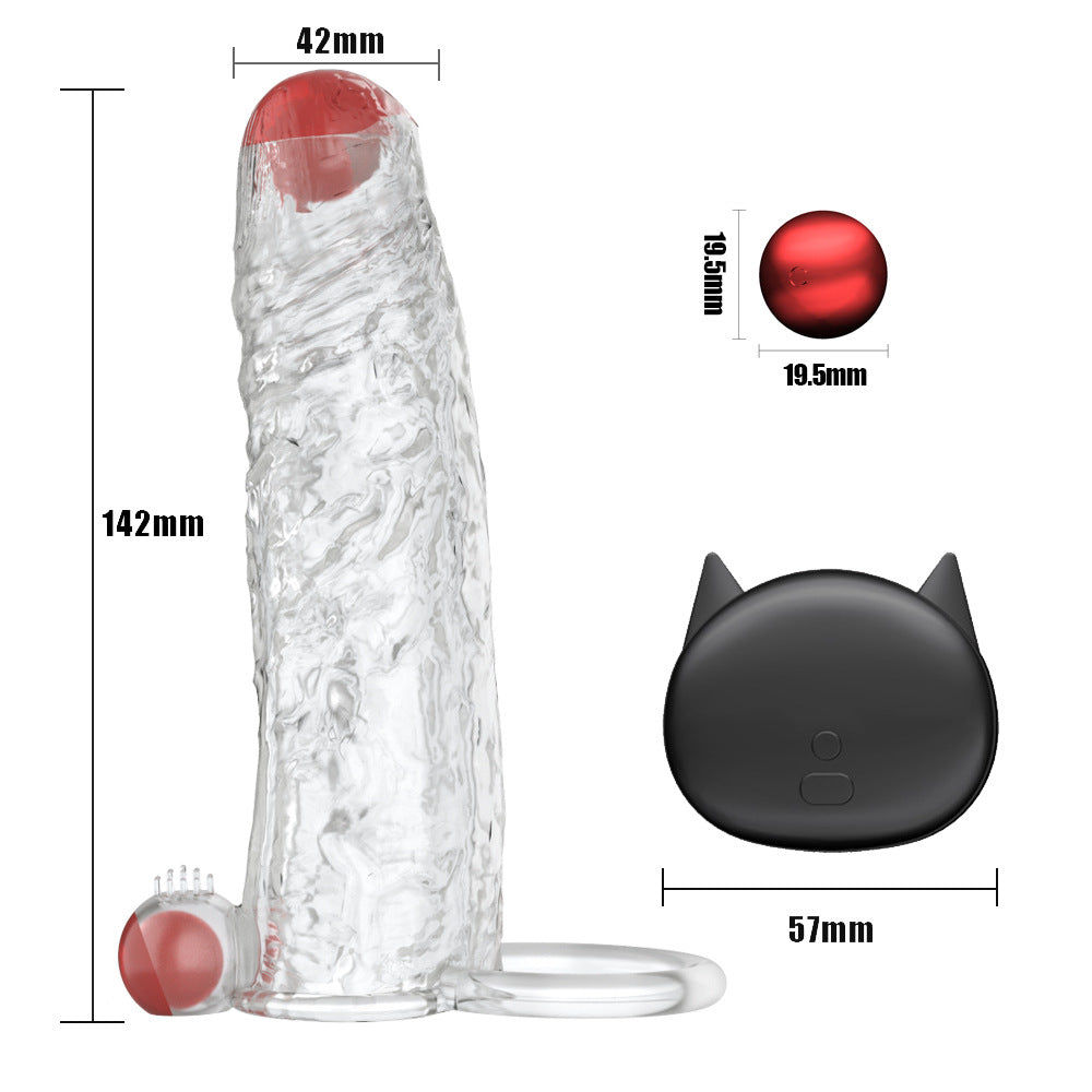 OMOBO Wireless Remote Control Charging Finger Sleeve 10 Frequency Vibrator Male Chastity Cock Ring Penis Vibrator Ring