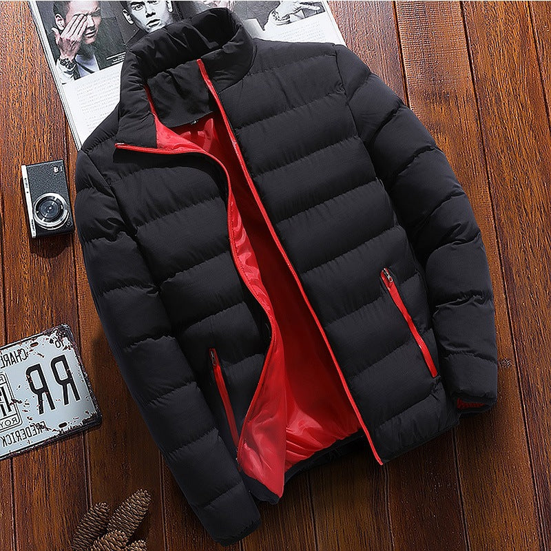 Men Winter Cotton Padded Clothes Long Jacket Warm Coat Parka