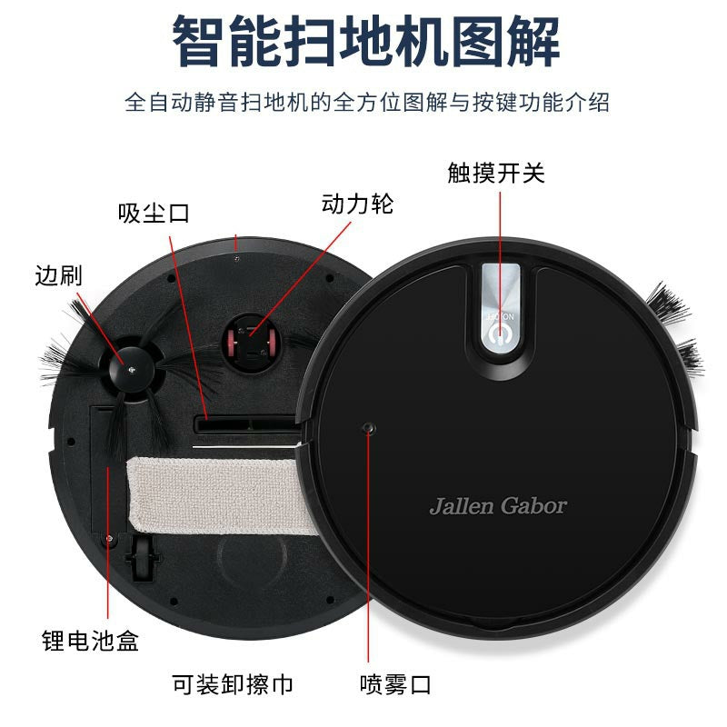 Cross-border Sweeper Household Intelligent Sweeping Robot Multi-function Spray Sweeper Vacuum Cleaner On Behalf Of