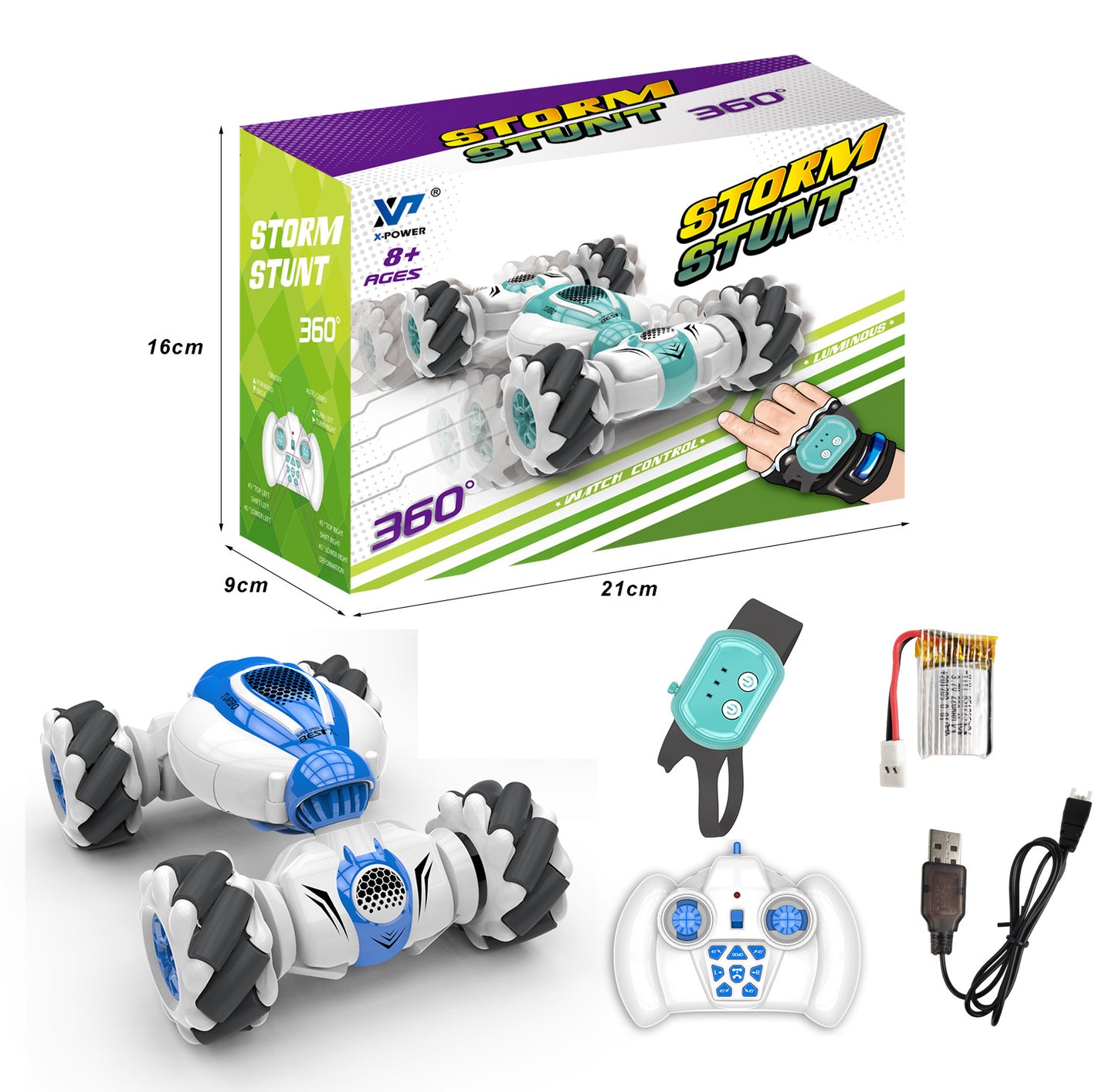 Cross-border Amazon 2.4G Gesture Sensing Deformation Remote Control Car Drifting Rampant Mini Twisting Stunt Car Toy