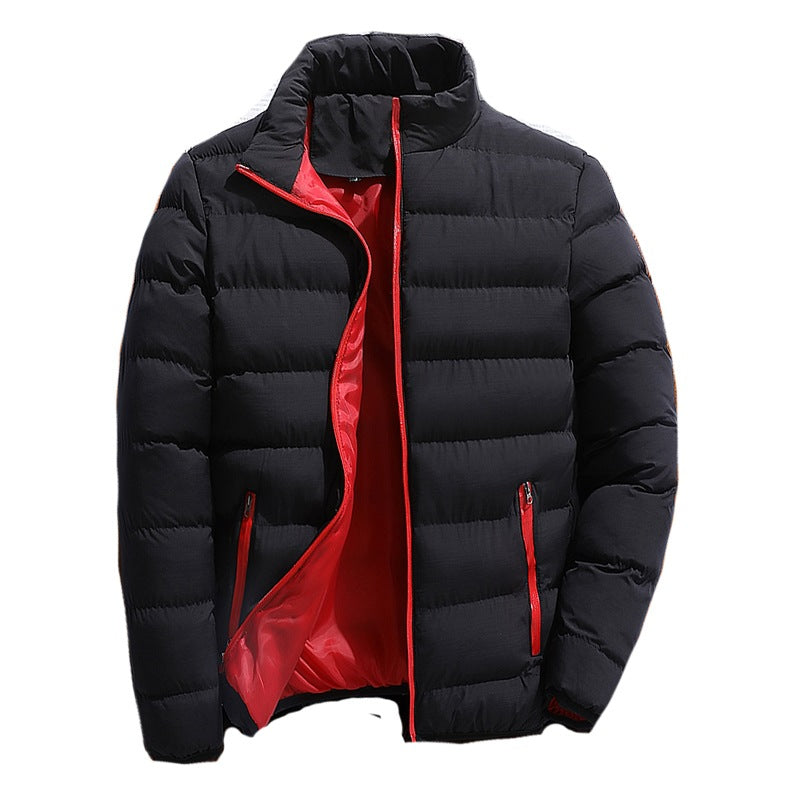 Men Winter Cotton Padded Clothes Long Jacket Warm Coat Parka