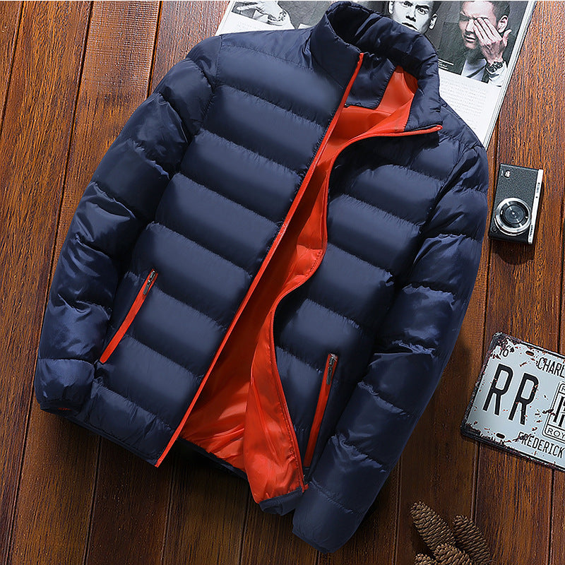 Men Winter Cotton Padded Clothes Long Jacket Warm Coat Parka