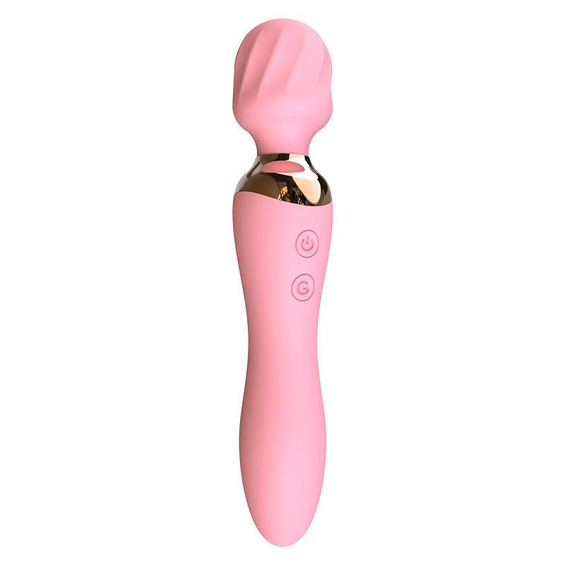 AV Stick Female Masturbation Device Female Vibrator Frequency Conversion Mute Charging Second Tide Double-headed Vibrator Sex Products