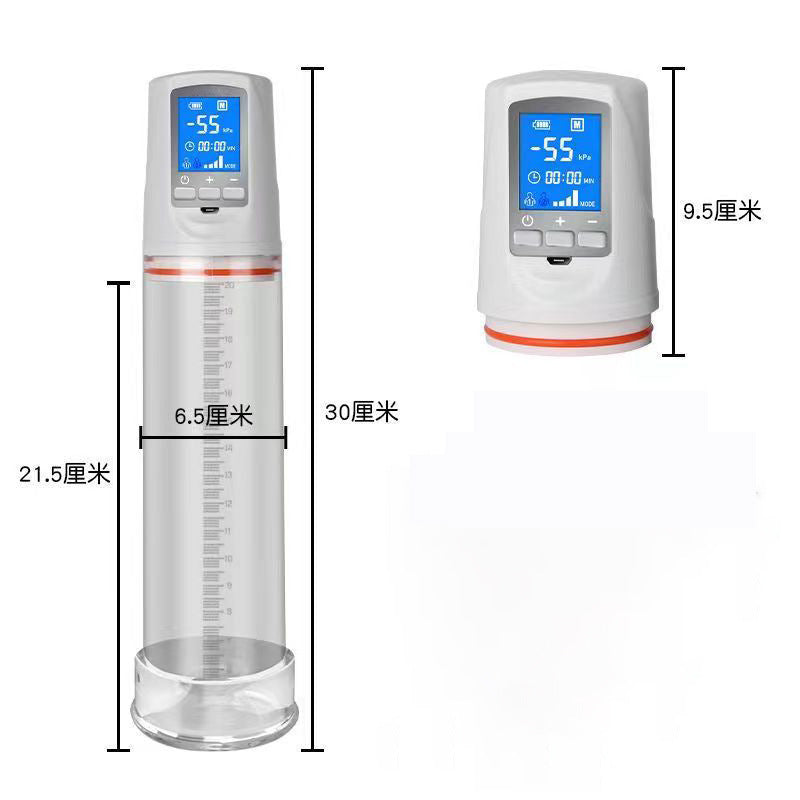 USB Charging Liquid Crystal Display Penis Stretching Trainer Foreign Trade Male Erection Aid Enlarger