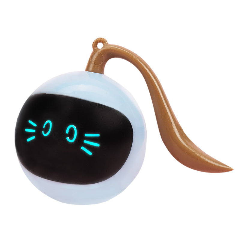 Fofos Two Fuli Magic Ball Cat Toy Electric Intelligent Automatic Amusing Cat Ball Self-healing Bite LED Light