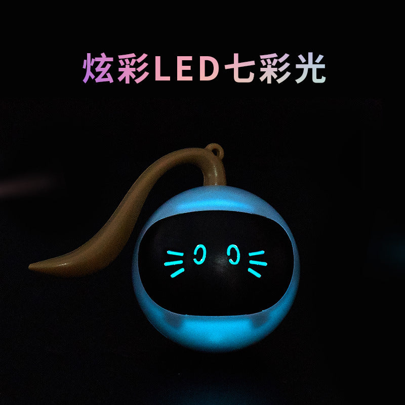 Fofos Two Fuli Magic Ball Cat Toy Electric Intelligent Automatic Amusing Cat Ball Self-healing Bite LED Light