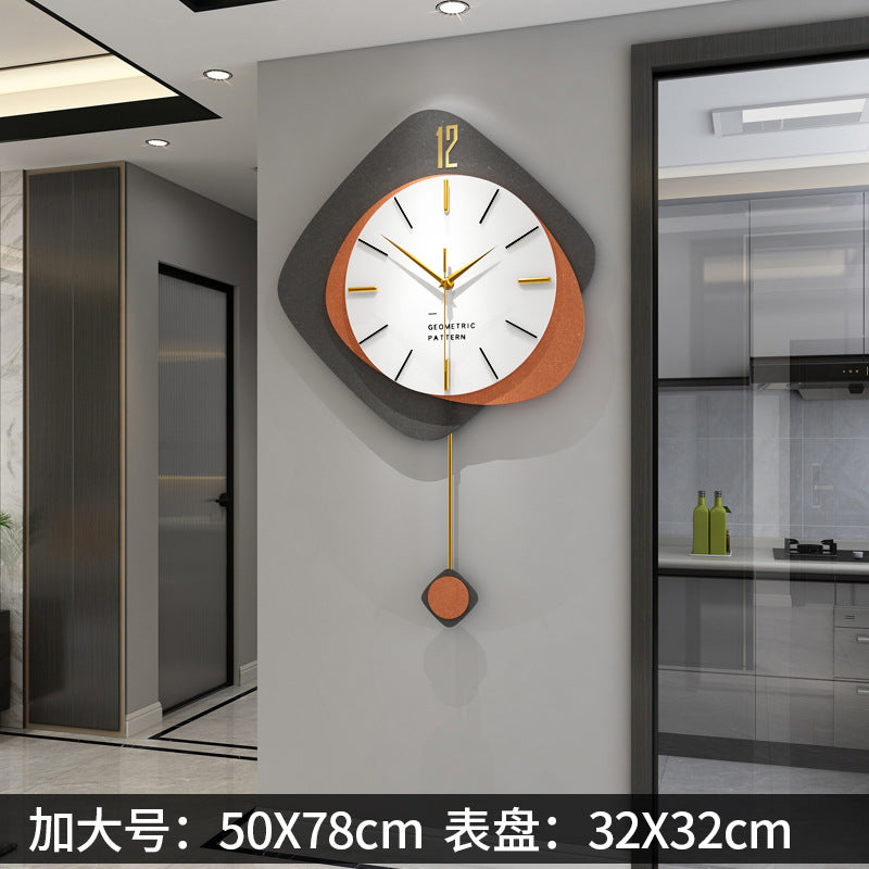 Clock Wall Clock Living Room Simple Modern Home Decoration Creative Net Red Wall Watch European Light Luxury Clock Shaking Sound Explosion