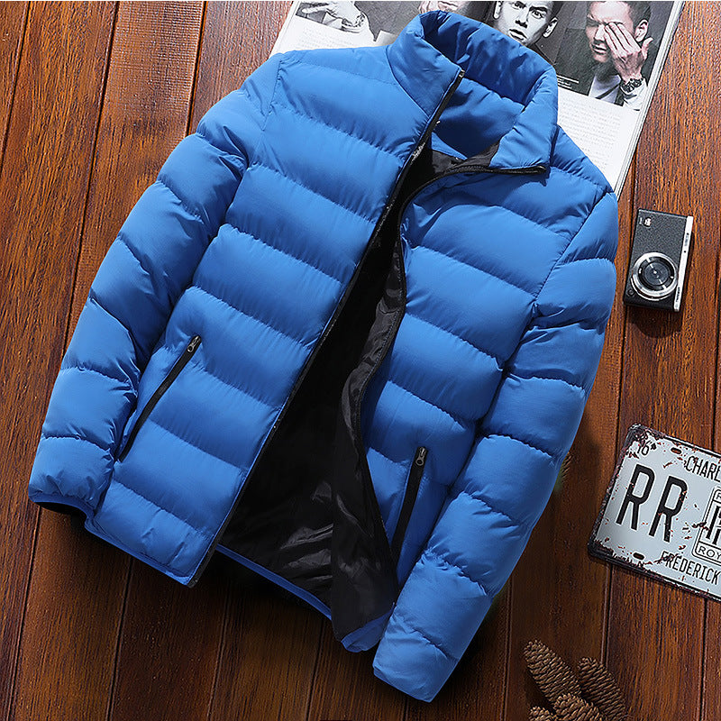 Men Winter Cotton Padded Clothes Long Jacket Warm Coat Parka