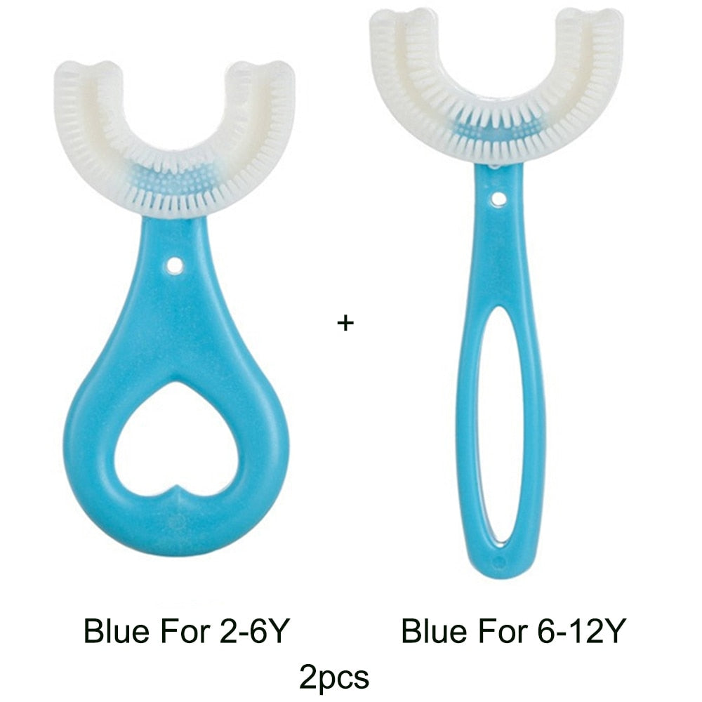 Toothbrush Children 360 Degree U-shaped Child Toothbrush Teethers Brush Silicone Kids Teeth Oral Care Cleaning