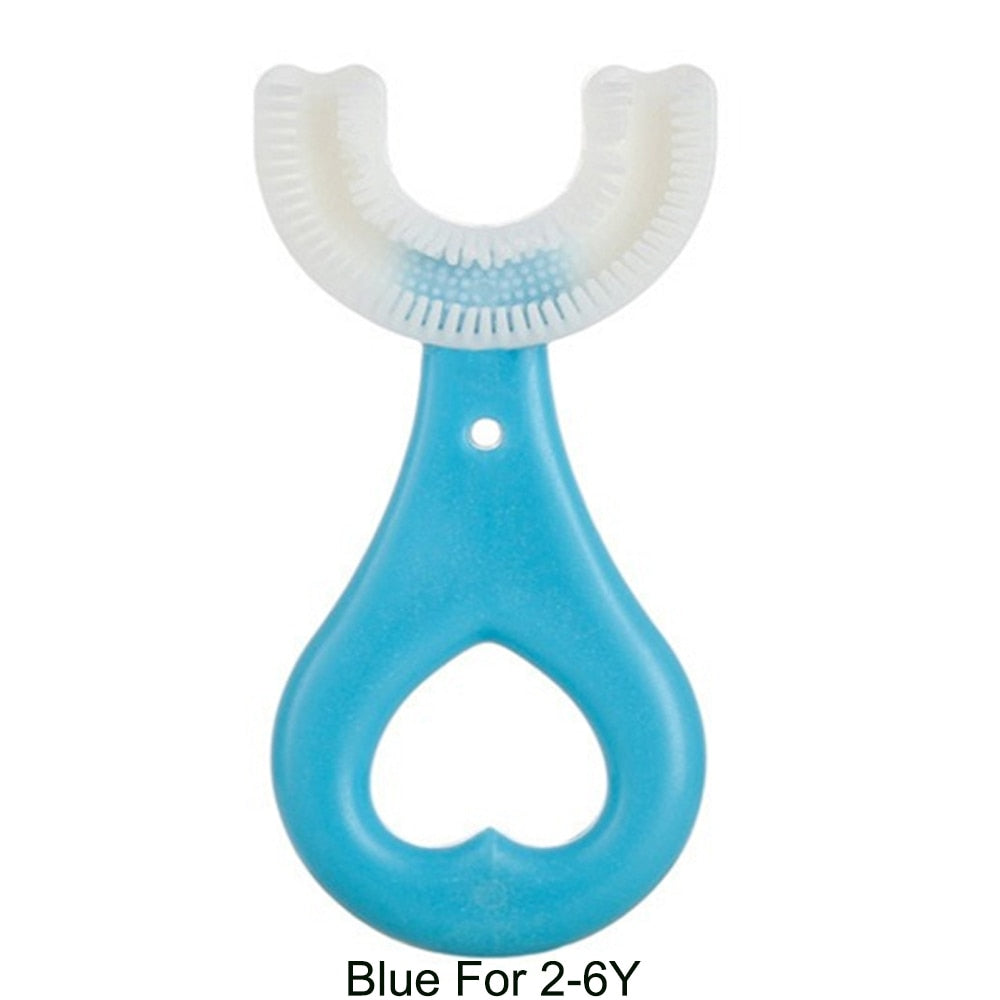 Toothbrush Children 360 Degree U-shaped Child Toothbrush Teethers Brush Silicone Kids Teeth Oral Care Cleaning