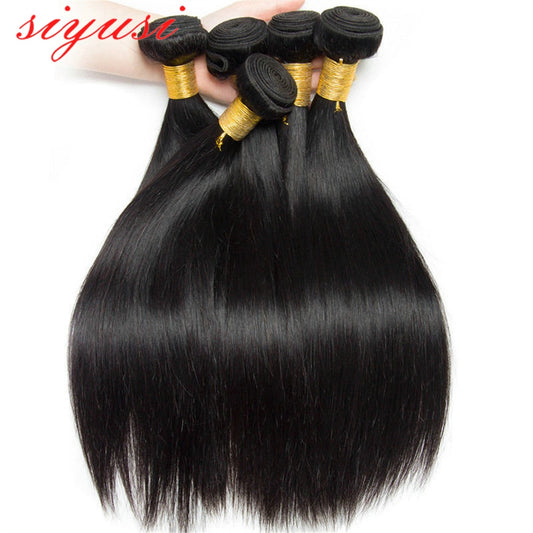 Indian Straight Human Hair Bundles Natural Black 10-30 inch Cheap Human Hair Extensions 1/3/4 Bundles Vendors Wholesale Hair