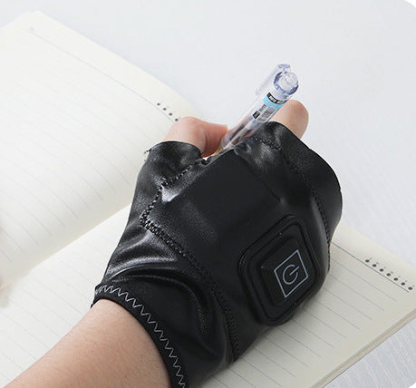 Smart Heating Gloves Charging Warm Riding Warm Hands And Half Fingers