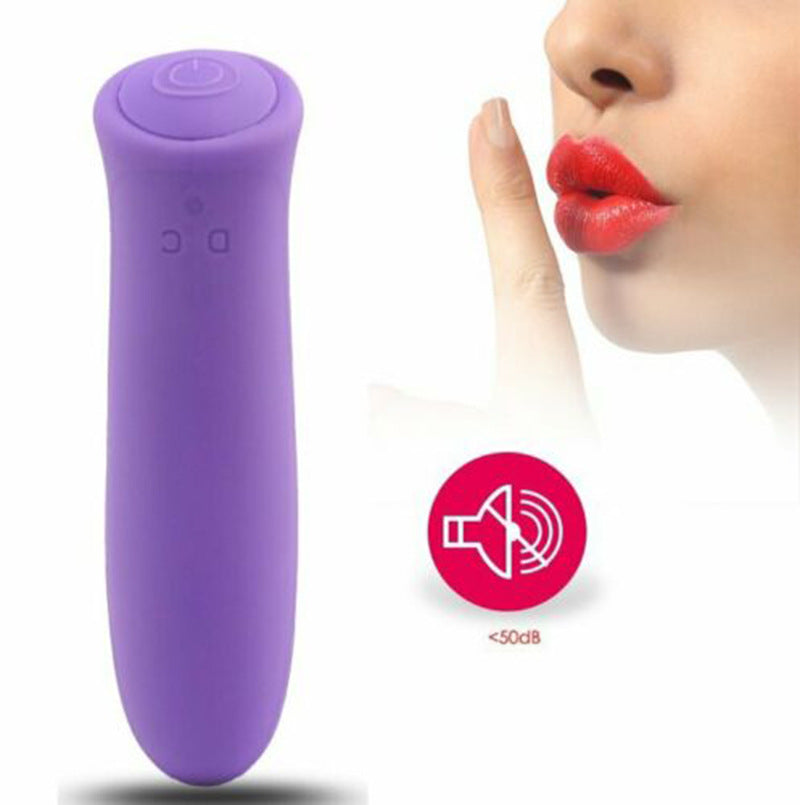 Silicone vibrator massage bullet charging vibrator bullet USB charging silicone fun jump egg