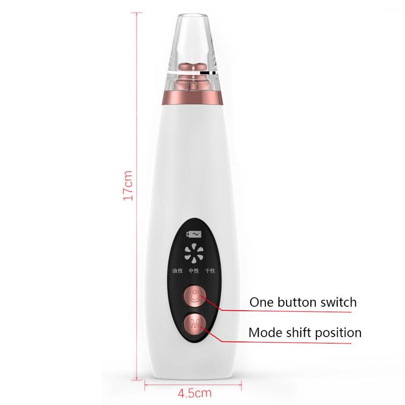 Blackhead Remover Face Pore Vacuum Skin Care Acne Pore Cleaner Pimple Removal Vacuum Suction Facial Tools USB Rechargeable